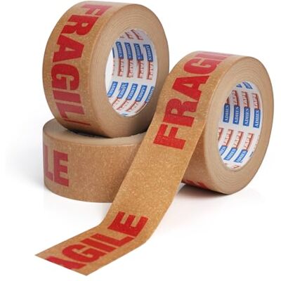 ADHES TAPE PURSUIT OF PERFECTION ADHES 3rolls Ruban Adhésif Fragile pour boîtes ruban Kraft brun entièrement recyclable pour un emballage en papier écologique robuste pour les déménagements et les objets fragiles - Publicité ADHES TAPE PURSUIT OF PERFECTION ADHES 3rolls Ruban Adhésif Fragile pour boîtes ruban Kraft brun entièrement recyclable pour un emballage en papier écologique robuste pour les déménagements et les objets fragiles - Publicité