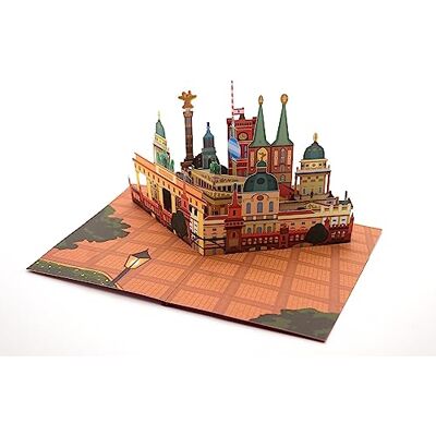 ASVP Shop 3D Pop Up Berlin Skyline Card for All Occasions, Handmade Card, Souvenir, Birthday Card, Travel Voucher Card - Publicité ASVP Shop 3D Pop Up Berlin Skyline Card for All Occasions, Handmade Card, Souvenir, Birthday Card, Travel Voucher Card - Publicité
