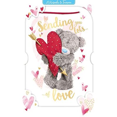 Me To You Carte de Saint-Valentin holographique 3D avec inscription « Love » - Publicité Me To You Carte de Saint-Valentin holographique 3D avec inscription « Love » - Publicité