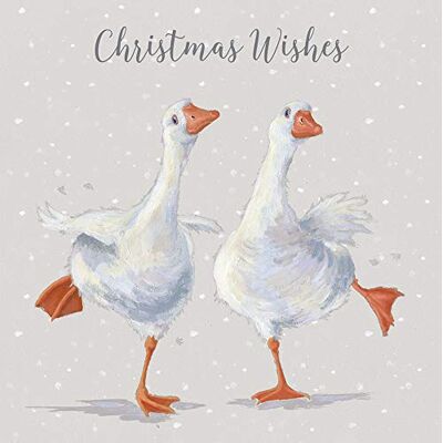 Wrendale Designs by Hannah Dale Dancing On Ice Lot de 8 cartes de Noël de luxe - Publicité Wrendale Designs by Hannah Dale Dancing On Ice Lot de 8 cartes de Noël de luxe - Publicité