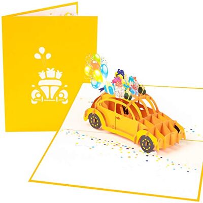 PopLife ® Yellow Bug Carte pop-up 3D – Happy Birthday Surprise, Congratulations, Thank You, Get Well Soon – Pour amis, enseignants, petits-enfants, pour beaux-parents - Publicité PopLife ® Yellow Bug Carte pop-up 3D – Happy Birthday Surprise, Congratulations, Thank You, Get Well Soon – Pour amis, enseignants, petits-enfants, pour beaux-parents - Publicité