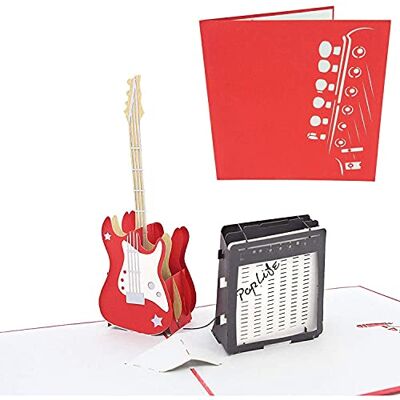 PopLife Cards Guitare Fête des pères popup carte de voeux pour toutes les occasions fête des pères, joyeux anniversaire, anniversaire, remise des diplômes, retraite, musiciens, professeur, étudiant, - Publicité PopLife Cards Guitare Fête des pères popup carte de voeux pour toutes les occasions fête des pères, joyeux anniversaire, anniversaire, remise des diplômes, retraite, musiciens, professeur, étudiant, - Publicité