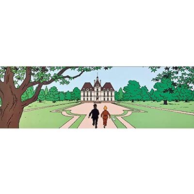 Tintin Carte postale double Moulinsart , le château de Moulinsart (29,7x10,5cm) - Publicité Tintin Carte postale double Moulinsart , le château de Moulinsart (29,7x10,5cm) - Publicité
