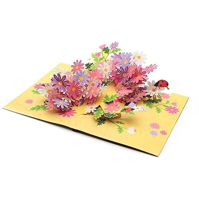 ASVP Shop Daisy Garden Carte pop-up 3D « Thinking of You » faite à la main, cadeau pour maman, amie, grand-mère, carte de remerciement, carte d'anniversaire, carte de fête des mères - Publicité ASVP Shop Daisy Garden Carte pop-up 3D « Thinking of You » faite à la main, cadeau pour maman, amie, grand-mère, carte de remerciement, carte d'anniversaire, carte de fête des mères - Publicité