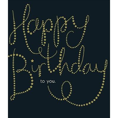 UK Greetings Carte d'anniversaire pour lui/elle/amie – Lettrage doré, noir, 159 mm x 184 mm - Publicité UK Greetings Carte d'anniversaire pour lui/elle/amie – Lettrage doré, noir, 159 mm x 184 mm - Publicité
