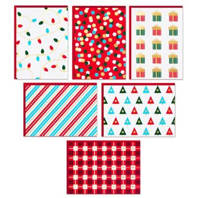 Hallmark Cartes vierges, assortiment de cartes de Noël (lumières et cadeaux de Noël, 24 cartes et enveloppes) - Publicité Hallmark Cartes vierges, assortiment de cartes de Noël (lumières et cadeaux de Noël, 24 cartes et enveloppes) - Publicité