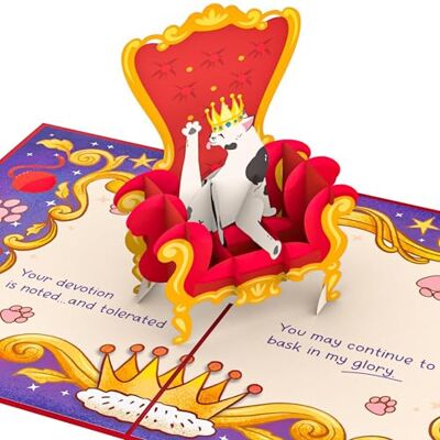 PopLife ® Royal Cat Carte pop-up 3D pour anniversaire, Saint Valentin, juste parce que se rétablir – pour les amoureux des chats, vétérinaire, maman, épouse, grand-mère, fille, amie, belle-mère - Publicité PopLife ® Royal Cat Carte pop-up 3D pour anniversaire, Saint Valentin, juste parce que se rétablir – pour les amoureux des chats, vétérinaire, maman, épouse, grand-mère, fille, amie, belle-mère - Publicité