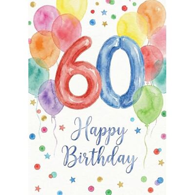 Panda XXL 60 cartes d'anniversaire A4 – Carte d'anniversaire géante pour le 60e anniversaire – Grande carte à écrire – Premium 300 g/m² – avec enveloppe – Fabriqué en Allemagne - Publicité Panda XXL 60 cartes d'anniversaire A4 – Carte d'anniversaire géante pour le 60e anniversaire – Grande carte à écrire – Premium 300 g/m² – avec enveloppe – Fabriqué en Allemagne - Publicité