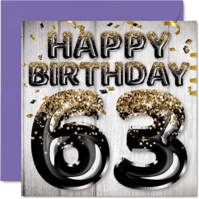 Stuff4 Carte d'anniversaire de 63 ans pour homme - Publicité Stuff4 Carte d'anniversaire de 63 ans pour homme - Publicité