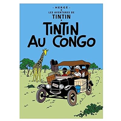 Tintin Carte postale album de au Congo 30070 (10x15cm) - Publicité Tintin Carte postale album de au Congo 30070 (10x15cm) - Publicité