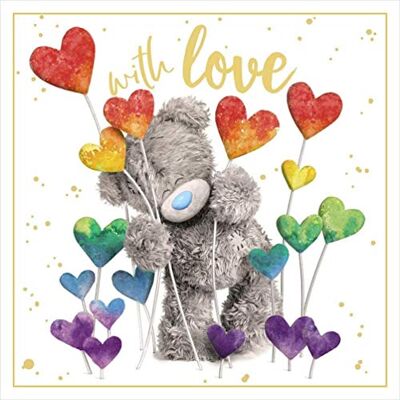 Carte de vœux Me to You avec cœur arc-en-ciel - Carte de vœux - Publicité Carte de vœux Me to You avec cœur arc-en-ciel - Carte de vœux - Publicité