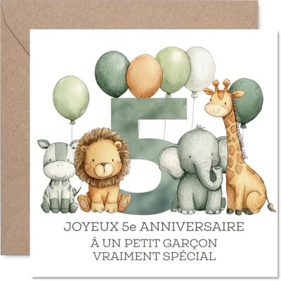 Stuff4 Mignonne Carte d'Anniversaire 5 Ans, Ambiance Joyeuse et Festive - Publicité Stuff4 Mignonne Carte d'Anniversaire 5 Ans, Ambiance Joyeuse et Festive - Publicité