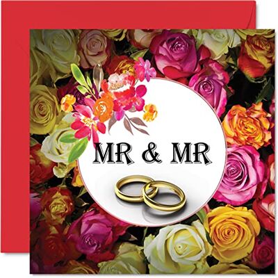 Stuff4 Carte de mariage gay LGBT, Roses of Joy - Publicité Stuff4 Carte de mariage gay LGBT, Roses of Joy - Publicité