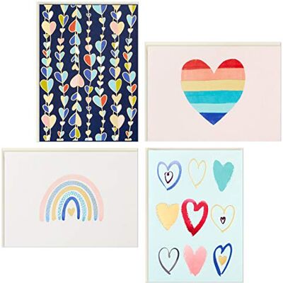 Hallmark 5STZ1081 - Ensemble de 24 cartes vierges avec enveloppes - Publicité Hallmark 5STZ1081 - Ensemble de 24 cartes vierges avec enveloppes - Publicité