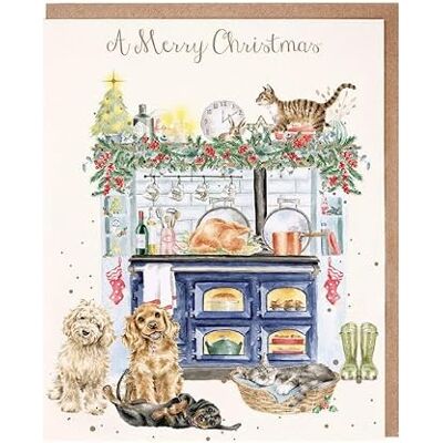 Wrendale Designs The Country Christmas Cards Lot de 8 cartes de Noël Motif chiens et chats - Publicité Wrendale Designs The Country Christmas Cards Lot de 8 cartes de Noël Motif chiens et chats - Publicité