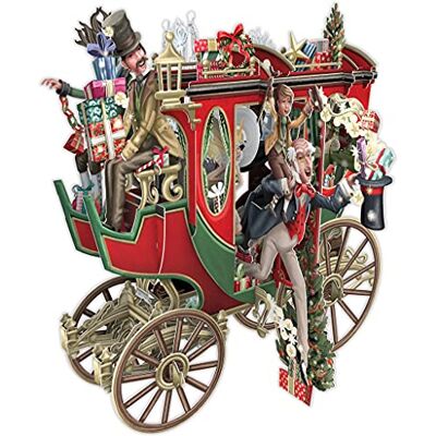 Carte de Noël pop-up 3D – Christmas Carol Y - Publicité Carte de Noël pop-up 3D – Christmas Carol Y - Publicité
