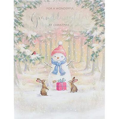 UK Greetings Carte de Noël pour petite-fille – Carte de Noël pour petite-fille – Carte de Noël pour une merveilleuse petite-fille - Publicité UK Greetings Carte de Noël pour petite-fille – Carte de Noël pour petite-fille – Carte de Noël pour une merveilleuse petite-fille - Publicité