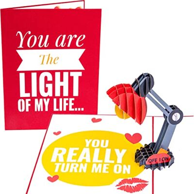 PopLife Carte pop-up 3D « You Are the Light of My Life » – Joyeux anniversaire, Anniversaire de mariage, Saint Valentin, Juste parce que – Pour fils, fille, papa, mari, femme, petit-fils, petite-fille - Publicité PopLife Carte pop-up 3D « You Are the Light of My Life » – Joyeux anniversaire, Anniversaire de mariage, Saint Valentin, Juste parce que – Pour fils, fille, papa, mari, femme, petit-fils, petite-fille - Publicité