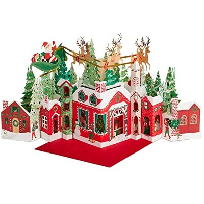 Hallmark Paper Wonder Carte de Noël pop-up Motif Père Noël et traîneau Multicolore - Publicité Hallmark Paper Wonder Carte de Noël pop-up Motif Père Noël et traîneau Multicolore - Publicité