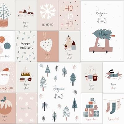 Panda Cartes de Noël avec enveloppe Set de 30 pièces En français A6 cartes pliables cartes de vœux de Noël - Publicité Panda Cartes de Noël avec enveloppe Set de 30 pièces En français A6 cartes pliables cartes de vœux de Noël - Publicité