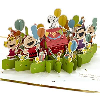 Hallmark Signature Paper 1499RZW1079 Carte d'anniversaire pop-up Wonder Peanuts - Publicité Hallmark Signature Paper 1499RZW1079 Carte d'anniversaire pop-up Wonder Peanuts - Publicité
