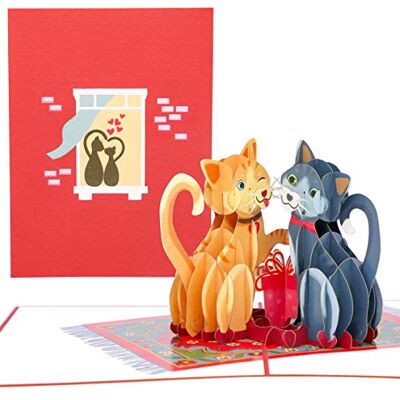 PopLife Love Kitties Carte de vœux pop-up 3D pour la fête des mères, la Saint-Valentin, pour les amoureux des chats – pour maman, pour épouse, pour grand-mère, fille, amie, belle-mère - Publicité PopLife Love Kitties Carte de vœux pop-up 3D pour la fête des mères, la Saint-Valentin, pour les amoureux des chats – pour maman, pour épouse, pour grand-mère, fille, amie, belle-mère - Publicité
