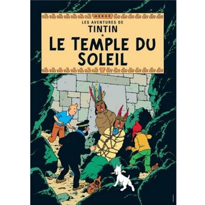 Tintin Carte postale double Le temple du soleil (12,5x17,5cm) - Publicité Tintin Carte postale double Le temple du soleil (12,5x17,5cm) - Publicité