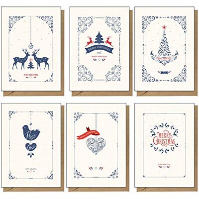 Panda 48 cartes de Noël recyclées, respectueuses de l'environnement et contemporaines - Publicité Panda 48 cartes de Noël recyclées, respectueuses de l'environnement et contemporaines - Publicité