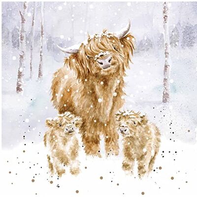 Wrendale Designs by Hannah Dale – A Highland Christmas – Lot de 8 boîtes de cartes de Noël - Publicité Wrendale Designs by Hannah Dale – A Highland Christmas – Lot de 8 boîtes de cartes de Noël - Publicité