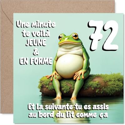 Stuff4 Drôle Carte d'Anniversaire 72 Ans, Clin d'Œil au Temps Qui Passe - Publicité Stuff4 Drôle Carte d'Anniversaire 72 Ans, Clin d'Œil au Temps Qui Passe - Publicité