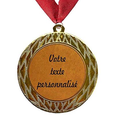 Larius Group Médaille Cadeau d'anniversaire 50 Ans Joyeux Anniversaire ou Votre Texte personnalisé Cadeau pour événement, compétition, Mariage, de Noël (Votre Texte + Ruban) - Publicité Larius Group Médaille Cadeau d'anniversaire 50 Ans Joyeux Anniversaire ou Votre Texte personnalisé Cadeau pour événement, compétition, Mariage, de Noël (Votre Texte + Ruban) - Publicité