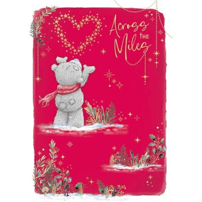 Me To You Tatty Teddy Across The Miles Carte de Noël de luxe avec détails en feuille d'or 12,7 x 17,8 cm – Collection officielle - Publicité Me To You Tatty Teddy Across The Miles Carte de Noël de luxe avec détails en feuille d'or 12,7 x 17,8 cm – Collection officielle - Publicité