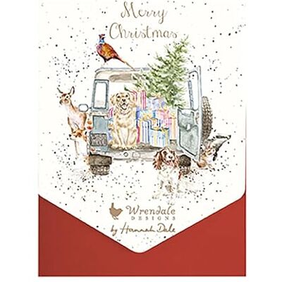 Wrendale Designs by Hannah Dale Conduite à la maison pour Noël Lot de 8 cartes de Noël - Publicité Wrendale Designs by Hannah Dale Conduite à la maison pour Noël Lot de 8 cartes de Noël - Publicité