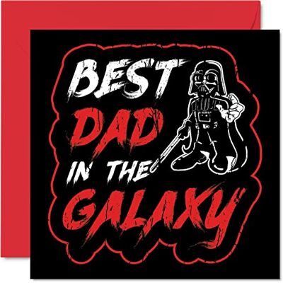 Stuff4 Cartes d'anniversaire amusantes pour papa, Meilleur papa dans la galaxie Carte de fête des pères pour papa de la part de son fils et de sa fille cadeaux d'anniversaire des pères - Publicité Stuff4 Cartes d'anniversaire amusantes pour papa, Meilleur papa dans la galaxie Carte de fête des pères pour papa de la part de son fils et de sa fille cadeaux d'anniversaire des pères - Publicité
