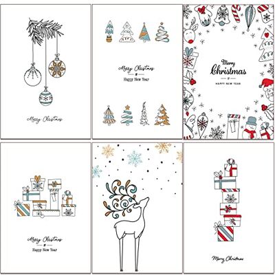 Panda 36 cartes de Noël écologiques en carton recyclé - Publicité Panda 36 cartes de Noël écologiques en carton recyclé - Publicité