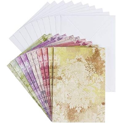 ideen mit herz Lot de cartes de vœux avec enveloppes 10 cartes à motifs vierges multicolores neutres idéales pour les félicitations d'anniversaire, de mariage, etc. DIN B6 (Ornamentik 2) - Publicité ideen mit herz Lot de cartes de vœux avec enveloppes 10 cartes à motifs vierges multicolores neutres idéales pour les félicitations d'anniversaire, de mariage, etc. DIN B6 (Ornamentik 2) - Publicité