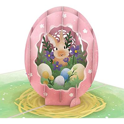 Lovepop Carte pop-up 3D en forme d'œuf de Pâques, 12,7 x 17,8 cm, cadeau religieux pour maman, carte 3D pour épouse - Publicité Lovepop Carte pop-up 3D en forme d'œuf de Pâques, 12,7 x 17,8 cm, cadeau religieux pour maman, carte 3D pour épouse - Publicité