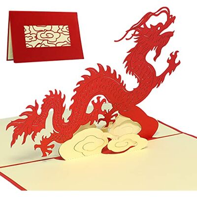 Lin POPUP®, 17095, Carte Pop Up 3D, Carte de voeux, Bon de voyage Japon Manga, Dragon, N138 - Publicité Lin POPUP®, 17095, Carte Pop Up 3D, Carte de voeux, Bon de voyage Japon Manga, Dragon, N138 - Publicité