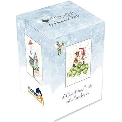 Wrendale Designs Fête de Noël Ensemble de 16 Cartes Caritatives - Publicité Wrendale Designs Fête de Noël Ensemble de 16 Cartes Caritatives - Publicité