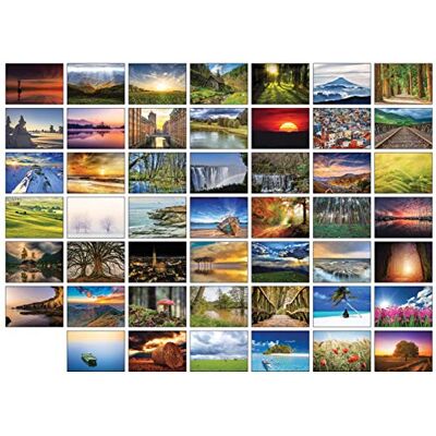 Panda 48 cartes de vœux vierges brillantes avec enveloppes kraft marron unies.. Publicité Panda 48 cartes de vœux vierges brillantes avec enveloppes kraft marron unies.. Publicité