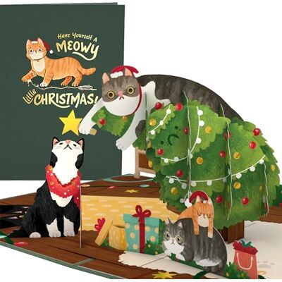 Lovepop ® Carte pop-up 3D motif chats Carte de Noël pour les amoureux des chats, amis, collègues, famille Avec compartiment caché pour cadeaux en argent et bons d'achat Avec enveloppe Note - Publicité Lovepop ® Carte pop-up 3D motif chats Carte de Noël pour les amoureux des chats, amis, collègues, famille Avec compartiment caché pour cadeaux en argent et bons d'achat Avec enveloppe Note - Publicité