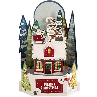 Hallmark Paper Wonder Carte de Noël pop-up 3D Motif village de Père Noël - Publicité Hallmark Paper Wonder Carte de Noël pop-up 3D Motif village de Père Noël - Publicité
