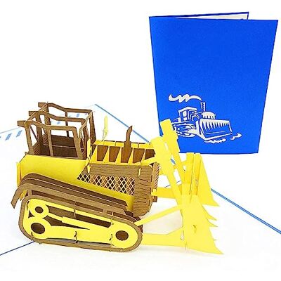 PopLife Cards Bulldozer 3d pop up carte de voeux pour toutes les occasions les mordus de machines, outils de construction, faveur du parti plis à plat, parfait pour l'envoi anniversaire, remise - Publicité PopLife Cards Bulldozer 3d pop up carte de voeux pour toutes les occasions les mordus de machines, outils de construction, faveur du parti plis à plat, parfait pour l'envoi anniversaire, remise - Publicité