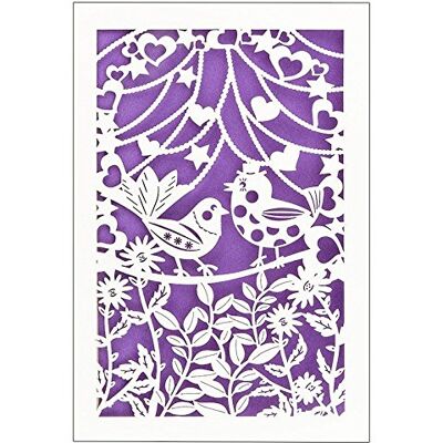ideen mit herz Carte de mariage 12 x 18 cm Avec insert coloré et enveloppe Carte de vœux pour mariage Motif oiseaux Printemps Mariage (design 6) - Publicité ideen mit herz Carte de mariage 12 x 18 cm Avec insert coloré et enveloppe Carte de vœux pour mariage Motif oiseaux Printemps Mariage (design 6) - Publicité