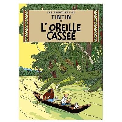 Tintin Carte postale album de : L'oreille cassée 30074 (10x15cm) - Publicité Tintin Carte postale album de : L'oreille cassée 30074 (10x15cm) - Publicité