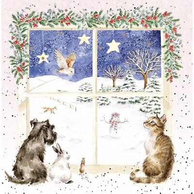 Wrendale Designs by Hannah Dale – Joy To The World – Lot de 8 boîtes de cartes de Noël - Publicité Wrendale Designs by Hannah Dale – Joy To The World – Lot de 8 boîtes de cartes de Noël - Publicité