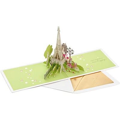 Hallmark Signature Paper Wonder Carte d'anniversaire pop-up (Paris, Trés Happy), blanc - Publicité Hallmark Signature Paper Wonder Carte d'anniversaire pop-up (Paris, Trés Happy), blanc - Publicité