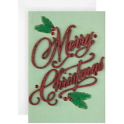 Hallmark Signature Collection Carte de Noël – Motif traditionnel avec inscription effet 3D - Publicité Hallmark Signature Collection Carte de Noël – Motif traditionnel avec inscription effet 3D - Publicité