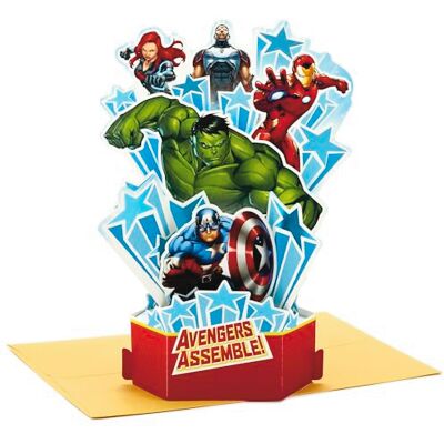 Hallmark Paper Wonder Avengers Carte d'anniversaire pop-up Iron Man, Hulk, Captain America - Publicité Hallmark Paper Wonder Avengers Carte d'anniversaire pop-up Iron Man, Hulk, Captain America - Publicité