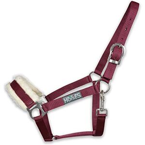 Horses, Licol Winry avec Fourrure, Licol Confortable, Utile pour Mener Le Cheval en Main ou l’Assurer Pendant Les Opérations de Pansage, de Transport ou pour Le Seller (Poney, Bordeaux) - Publicité Horses, Licol Winry avec Fourrure, Licol Confortable, Utile pour Mener Le Cheval en Main ou l’Assurer Pendant Les Opérations de Pansage, de Transport ou pour Le Seller (Poney, Bordeaux) - Publicité